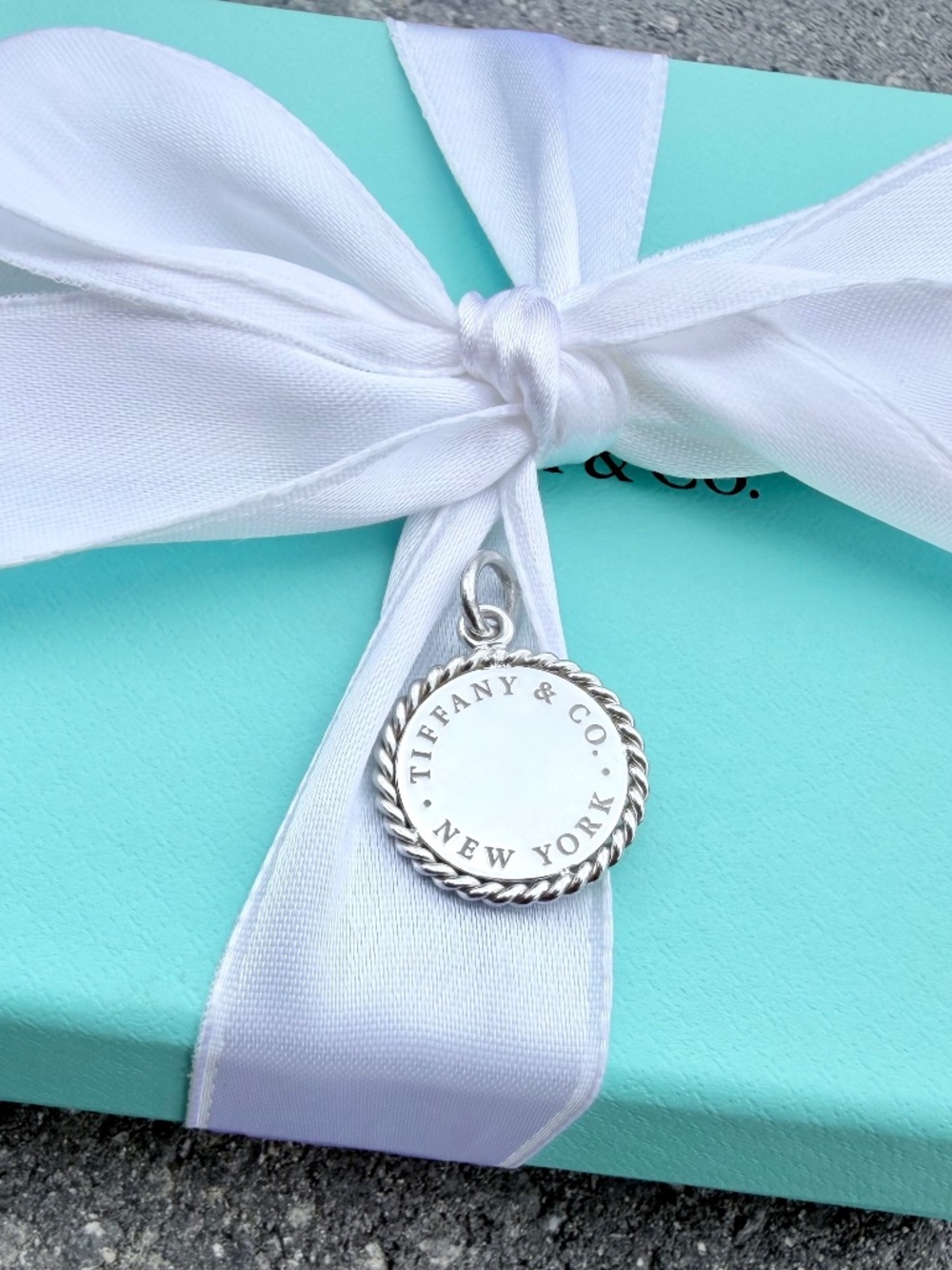 Tiffany & Co. Round Twist Charm Pendant Silver